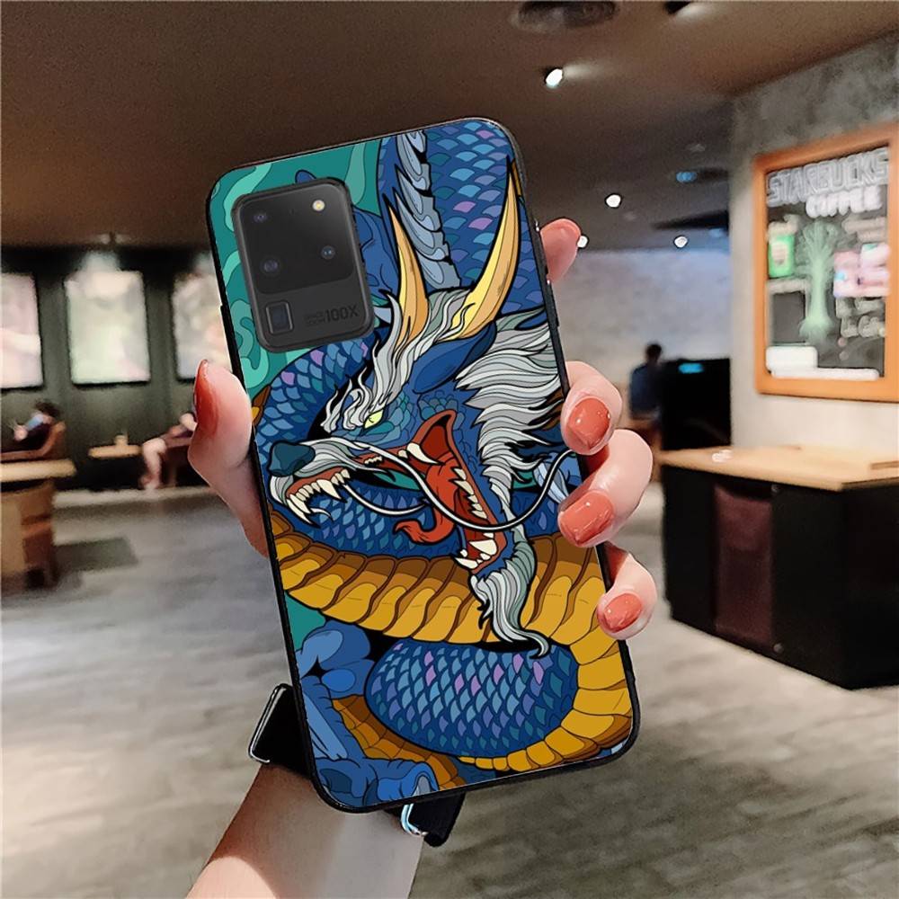 Chinese Dragon Phone Case For Samsung S 24 Fe 25 Ultra Plus 20 Lite 21 30 22 23 24 22 Ultra 5G Fundas