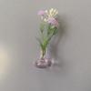 8/10 Stück DIY Mini-Glasvasen-Magnete Moderne Kreative Kühlschrankmagnete Vase 3D mit künstlicher Blume Winzige magnetische Knospenvasen