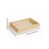 Serving Tray with Insert Rectangular Wooden Removable for Caterers, Restaurants, Home
