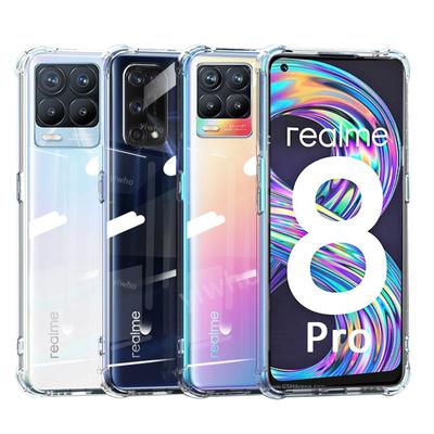 Na Realme 8 7 6 Pro etui na Realme C21 Realme 7i Realme-8-Pro 7 5G przezroczysty futerał na telefon silikonowy futerał odporny na wstrząsy prawdziwy Mi C 21 8Pro