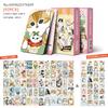 92PCS Shark Cat Mofusand Card Set Cute Anime Lomo Cards and Stickers for Scrapbooking Journaling Collection Gifts Toys