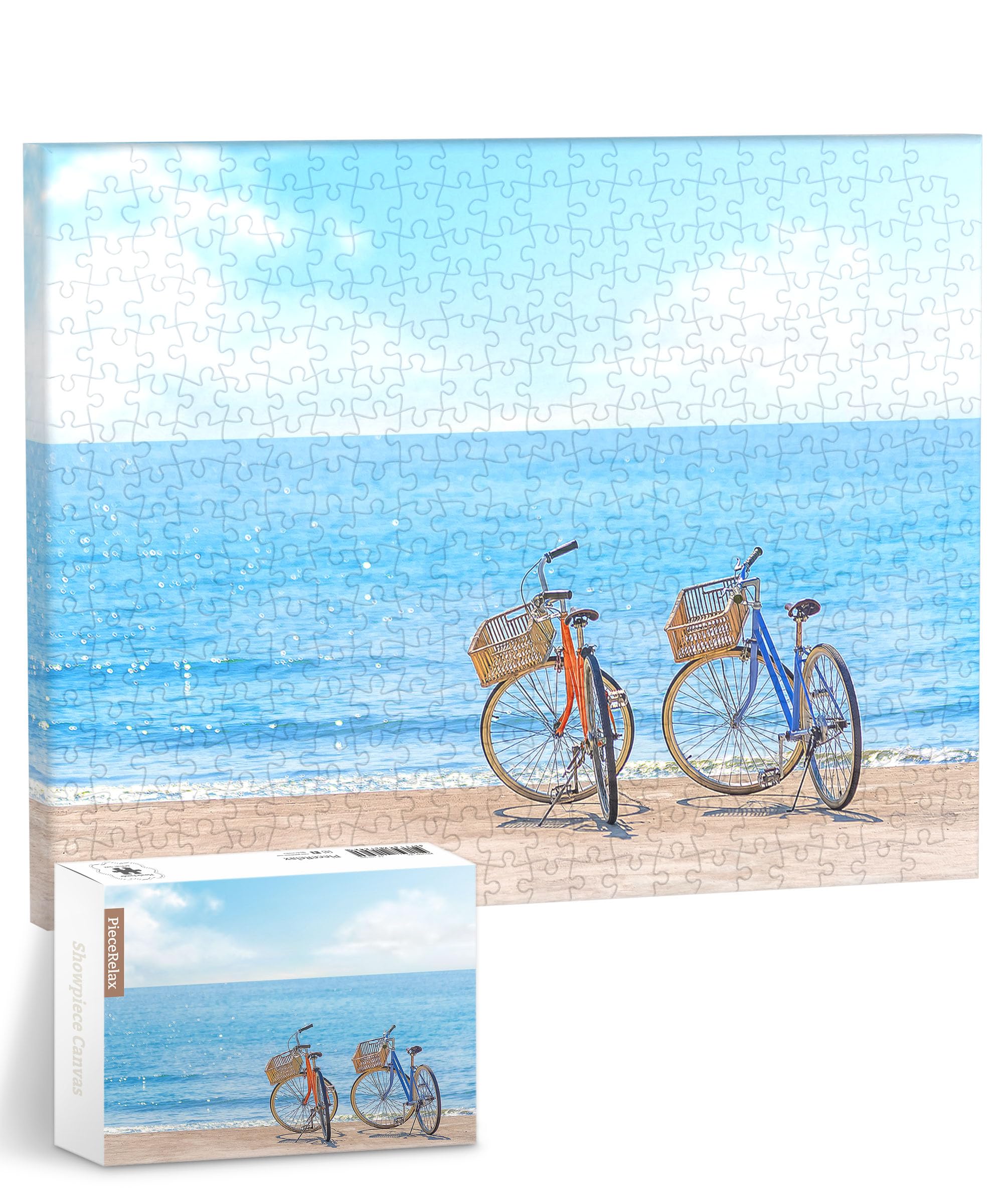 

PieceRelax Plastic Canvas Puzzle Series Midsummer no puzzle 366-piece [Bicycle - Beach] (24x31cm) - Adult-friendly, challenging, fragments, click-fit