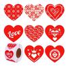 500Counts Valentines Day Heart Sticker 1Inch 1.5Inch Self Adhesive Labels Valentines Wrapping Sticker for Packaging