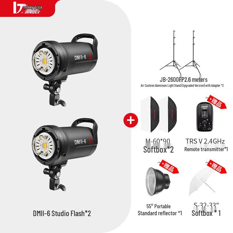 Jinbei DMII600W Studio Flash Light Kit