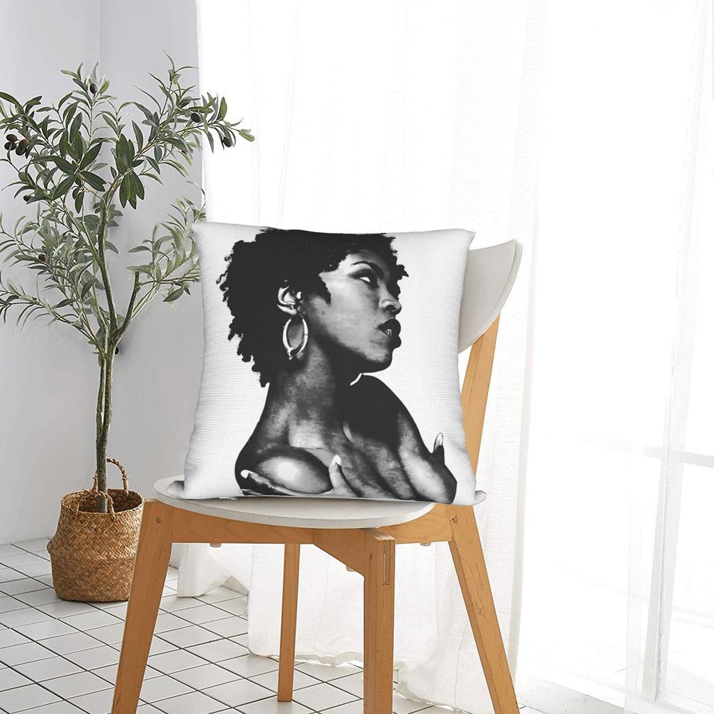 Lauryn Hill Retro Halftone Fugees Pillowcases Morden Pillow Case For Couch Sofa Bedroom Custom Pillow Cover