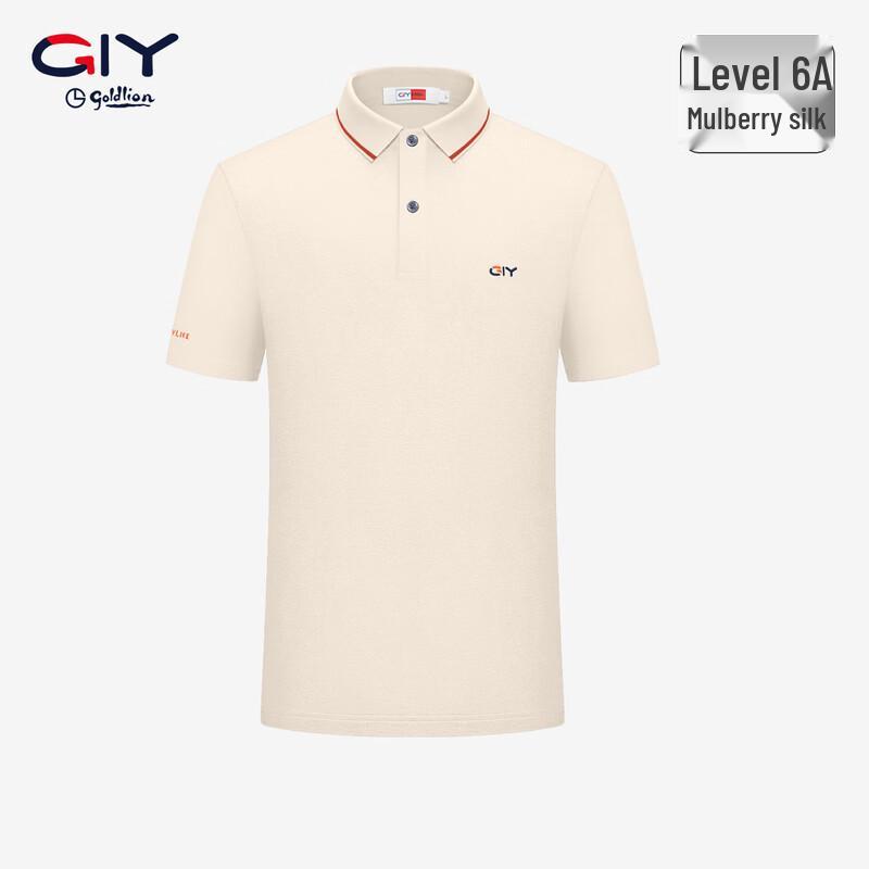 

Goldlion Men s Silk Blend Short-Sleeved Polo Shirt M
