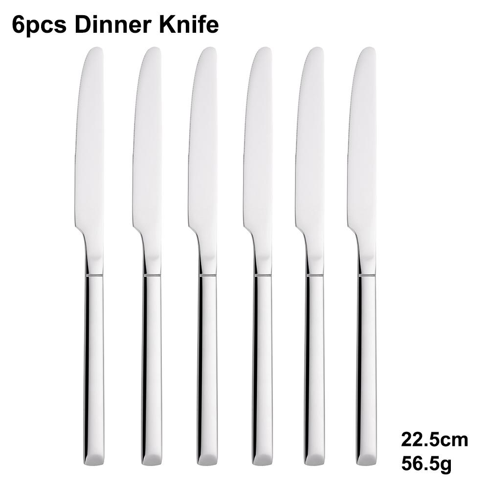 4/6/16/24 Pieces Cutlery Set Stainless Steel Thin Tableware Mirror Elegant Knife Fork Spoon Western Dinner Set Sliverware