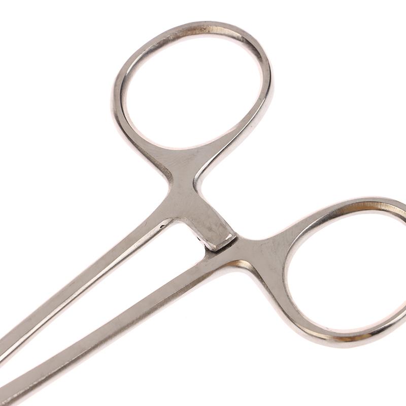 12.5/14/16/18 Cm Bent-Nose/Straight Curved Stainless Steel Locking Elbow Scissors Pliers Hemostatic Forceps Clamp Pliers