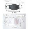 GENETHREAD Nano Platinum Moist Mask Black M - High-Performance Washable Reusable Face Mask with UV Protection, Easy Breathable, Made in Japan