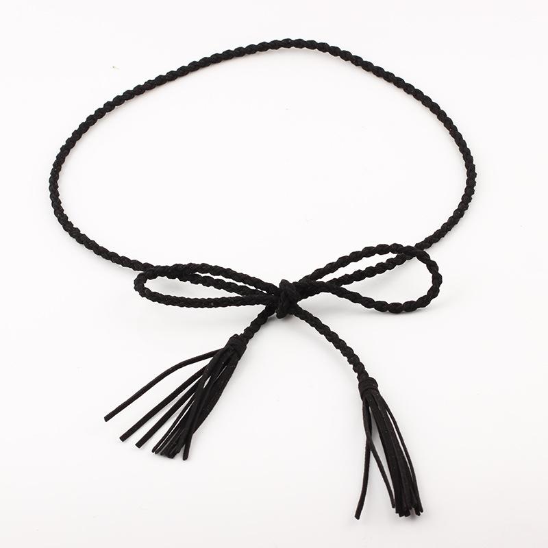 Yingfina Antique Fringed Hanfu Horse Dress Accessories Belt Decoration Super Long Velvet Thin Waist Chain Thin Belt