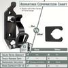 1pc, Quick-release Shovel and Axe Bracket, Zinc Alloy, Corrosion-resistant Bracket, Flexible Fastener, Suitable for Truck, Boat, Offroad