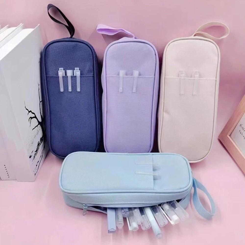 Stationery Storage Large Capacity Pencil Case Portable Cloth Stationery Bag  School