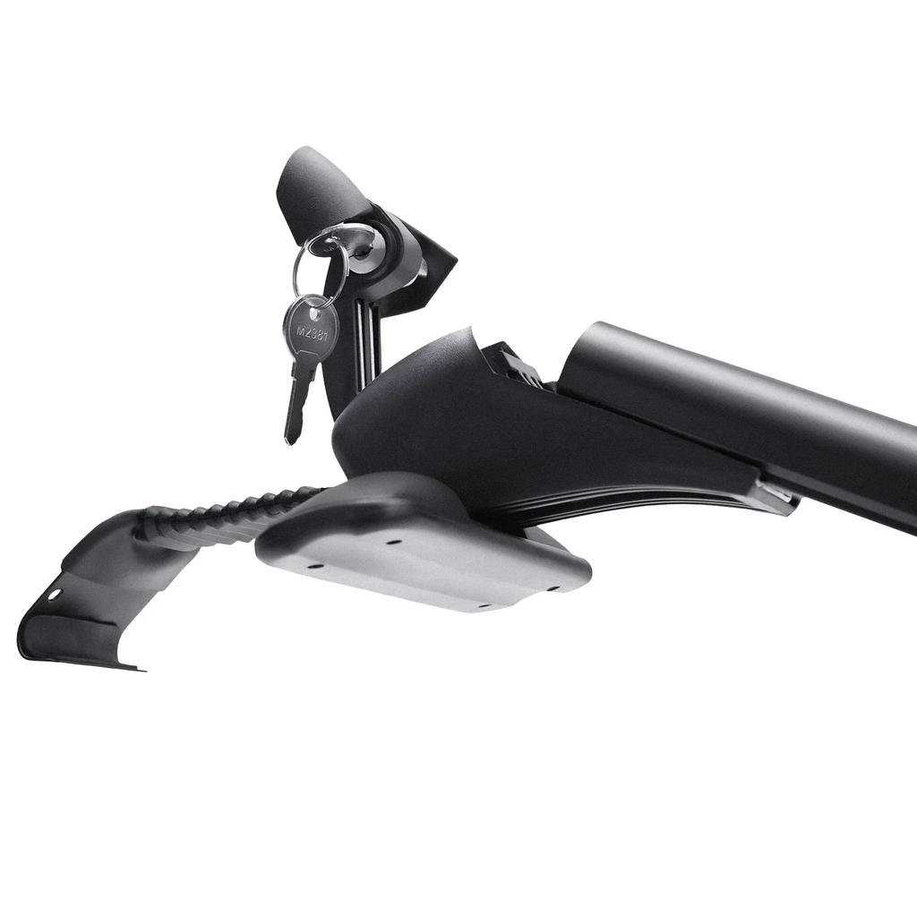 Car Top Roof Rack 2Pcs 100cm Aluminum Luggage Cross Bar Carrier with Lock for 4 or 5 Door Cars Black