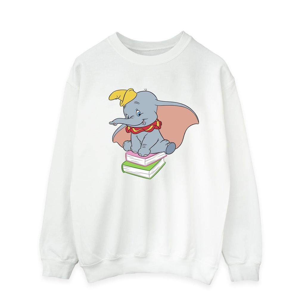 Disney Mens Dumbo Sitting On Books Sweatshirt