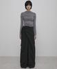 Peulleeoeob Layered Wrap Trousers (Fl-255_Black)