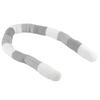 Baby Crib Bumper Cotton Snake Pillow Cushion Soft Infant Bed Protector Fence DecorGray Splicing