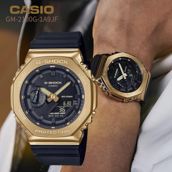 

Мужские часы CASIO G-SHOCK GM-2100G-1A9JF Черные | Металлические с золотыми акцентами | Защита Carbon Core | Оригинальный продукт из Японии золотой
