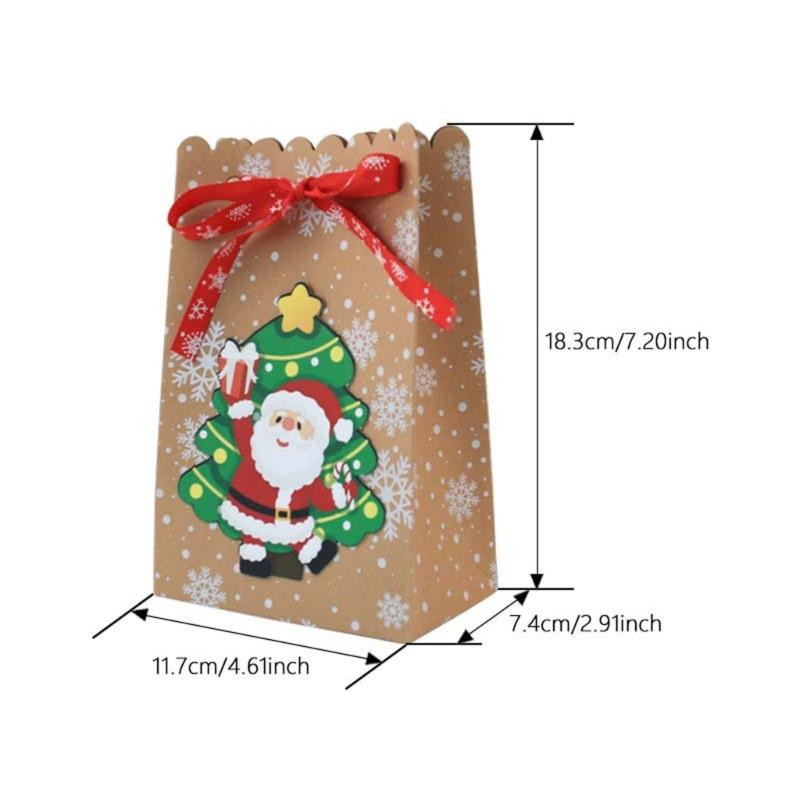 Christmas Candy Bags 24pcs Gift Wrapping Multipurpose Organizers Supplies for Children Adults Kid Girl Boys Birthday