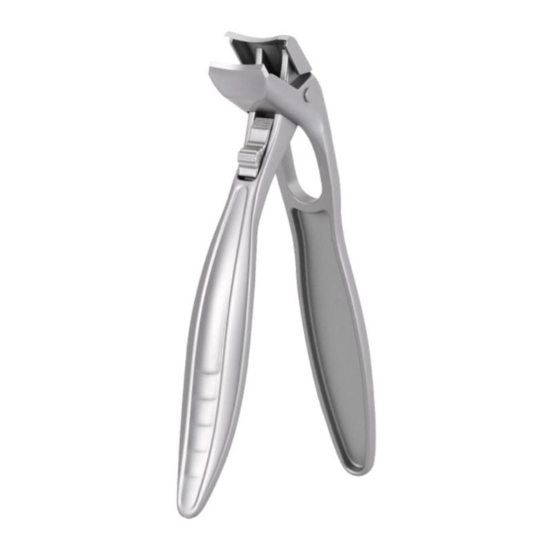 

Stainless Steel Curved Head Nail Clippers With Wide Lever And Sliding Lock Nail Cutter For Easy Safe Use серебряный