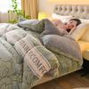 Warm Winter Lambswool & Fleece Quilt - Thick, Cozy Single Size for All Seasons
