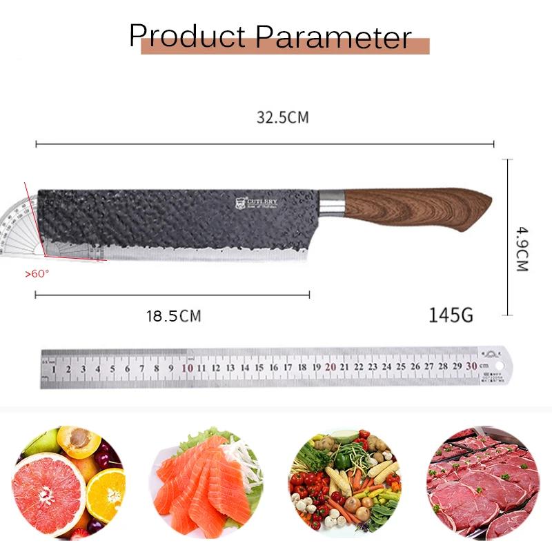 Stainless Steel Kitchen Knife Household Fruit Chef's Knife Sharp for Eating Meat Cutting for Roasting Sheep Vegetable Knives