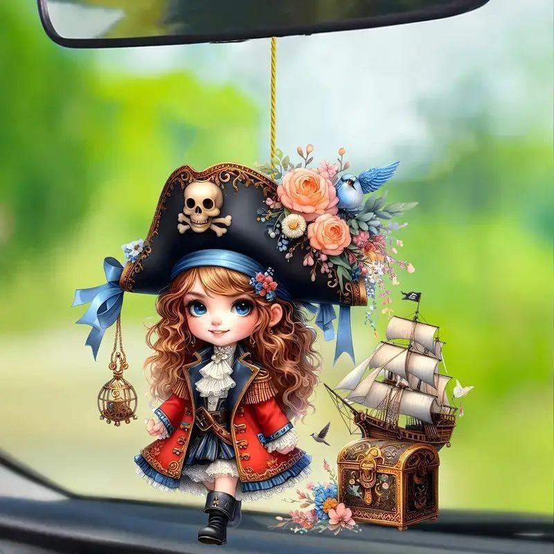 Accessory Interior Car Acrylic Cartoon Girl Pendant Halloween Themed Decoration