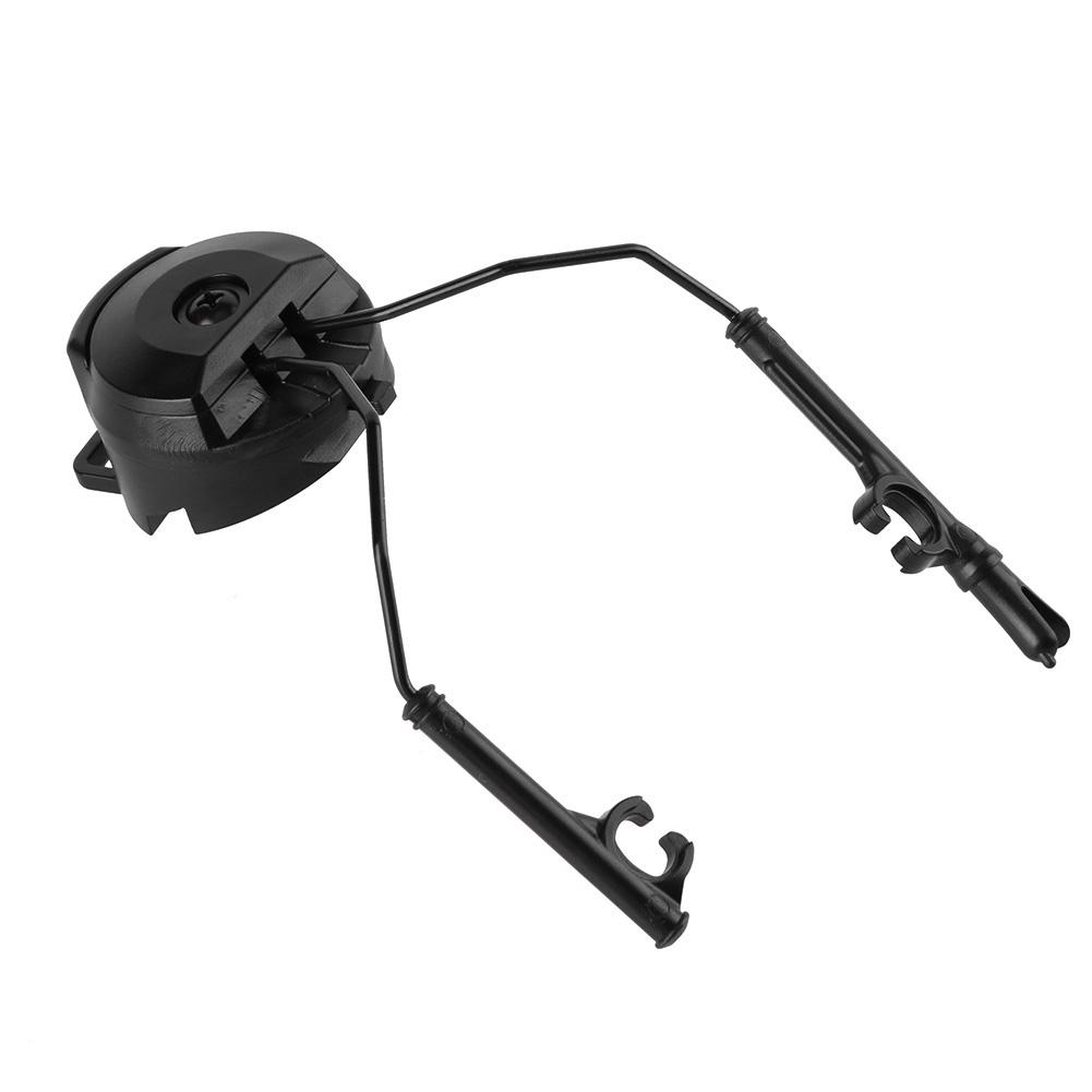 2Pcs Tactical Headset Helmet Rail Adapter Rotational Fast Rail Mounts Headset Holder Adjustable Tactical Helmet Accessories