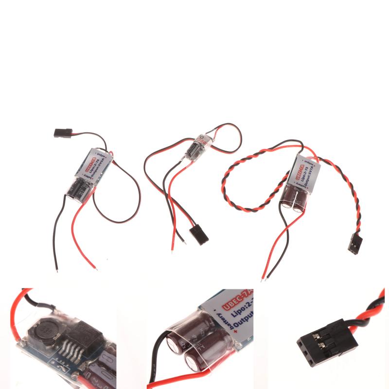 3A 5A 7A External Ubec Voltage Regulator Anti-Interference Support 2S-7S Receiver Power Supply For Rc Airplane Aircraft