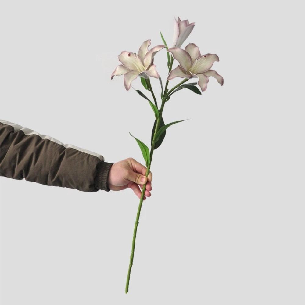 Plastic Simulated Flower Decor Real Touch Floral Arrangement Artificial Flower Branch  Stage Layout коричневый