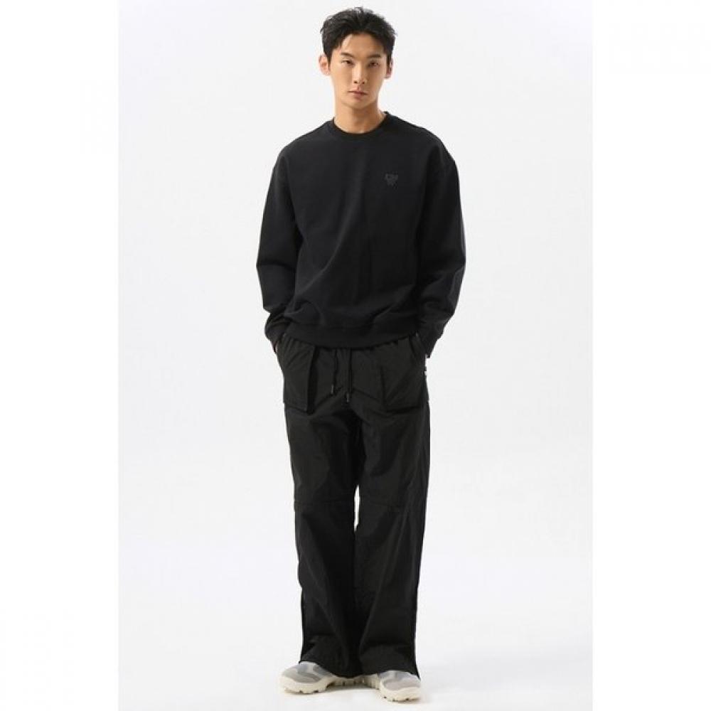 Customellow Black Graphic Sweatshirt Black Cwtas25115bkx