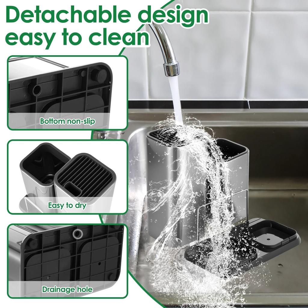 Stainless Steel Knife Holder and Utensil Holder For Kitchen Knife Holder Stand Cutlery Holder Block Kitchen Accessories Large