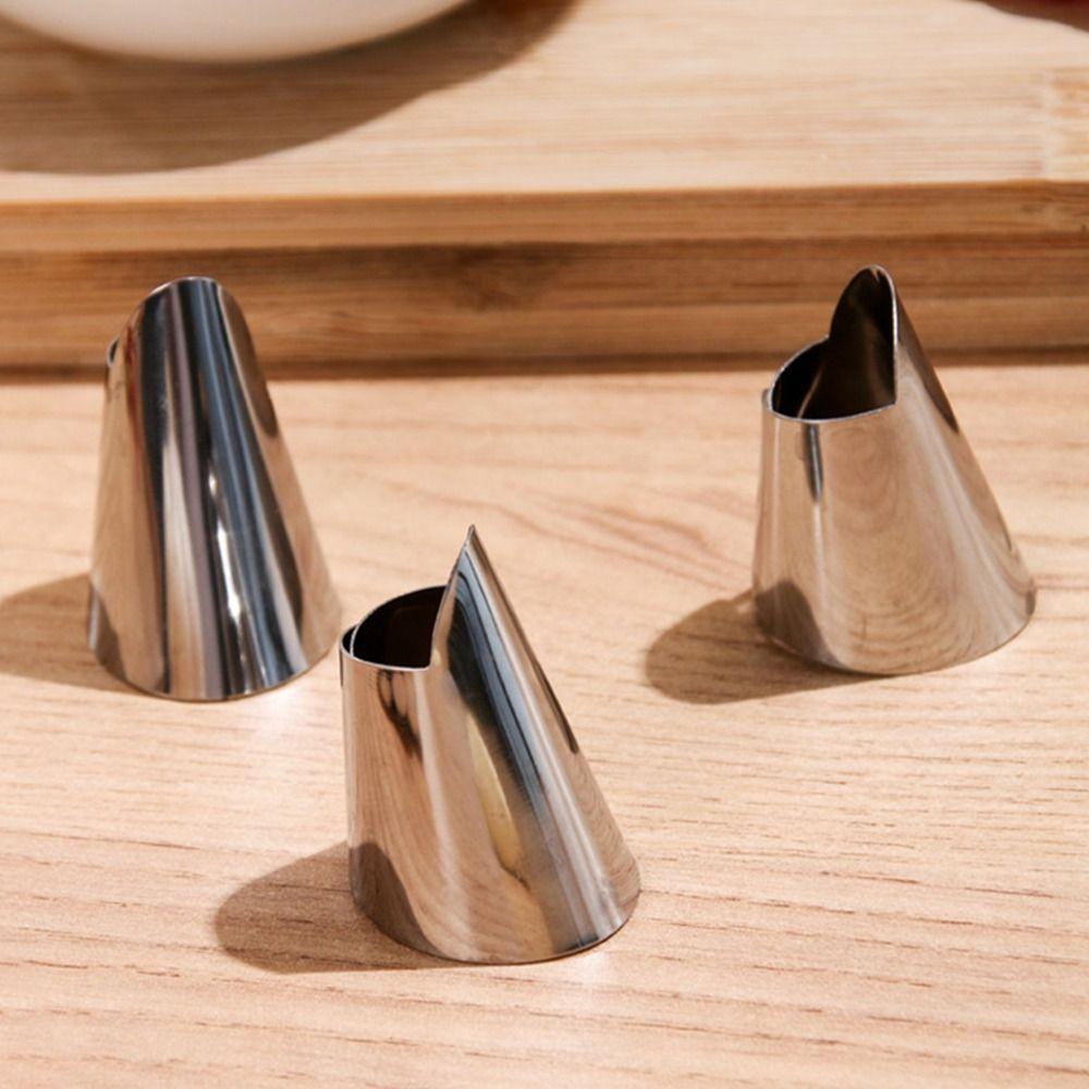 5Pcs Stainless Steel Material Shelling Tool Convenient Finger Protector New Anti Cutting Hand  Home