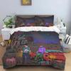 American cartoon illustration Print Polyester Bedding Sets Children or Adults for Beds Quilt Cover Pillowcase Anime bedding set