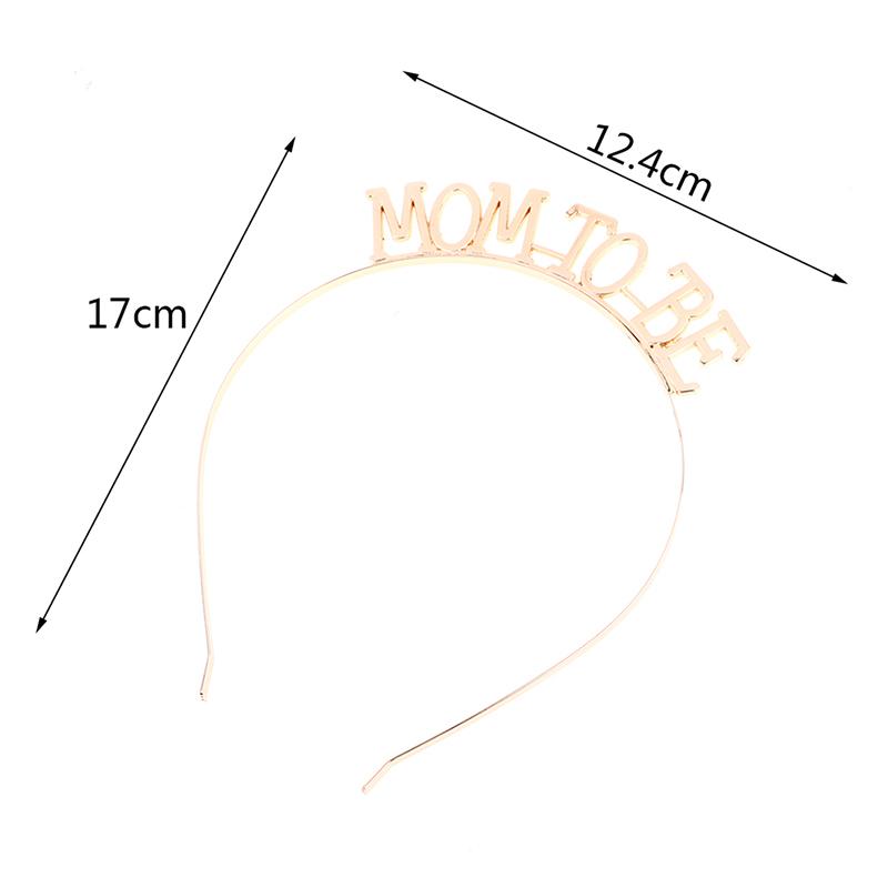 Rose Golden Silver Color Mom To Be Tiara Crown Headband For Party Decorations