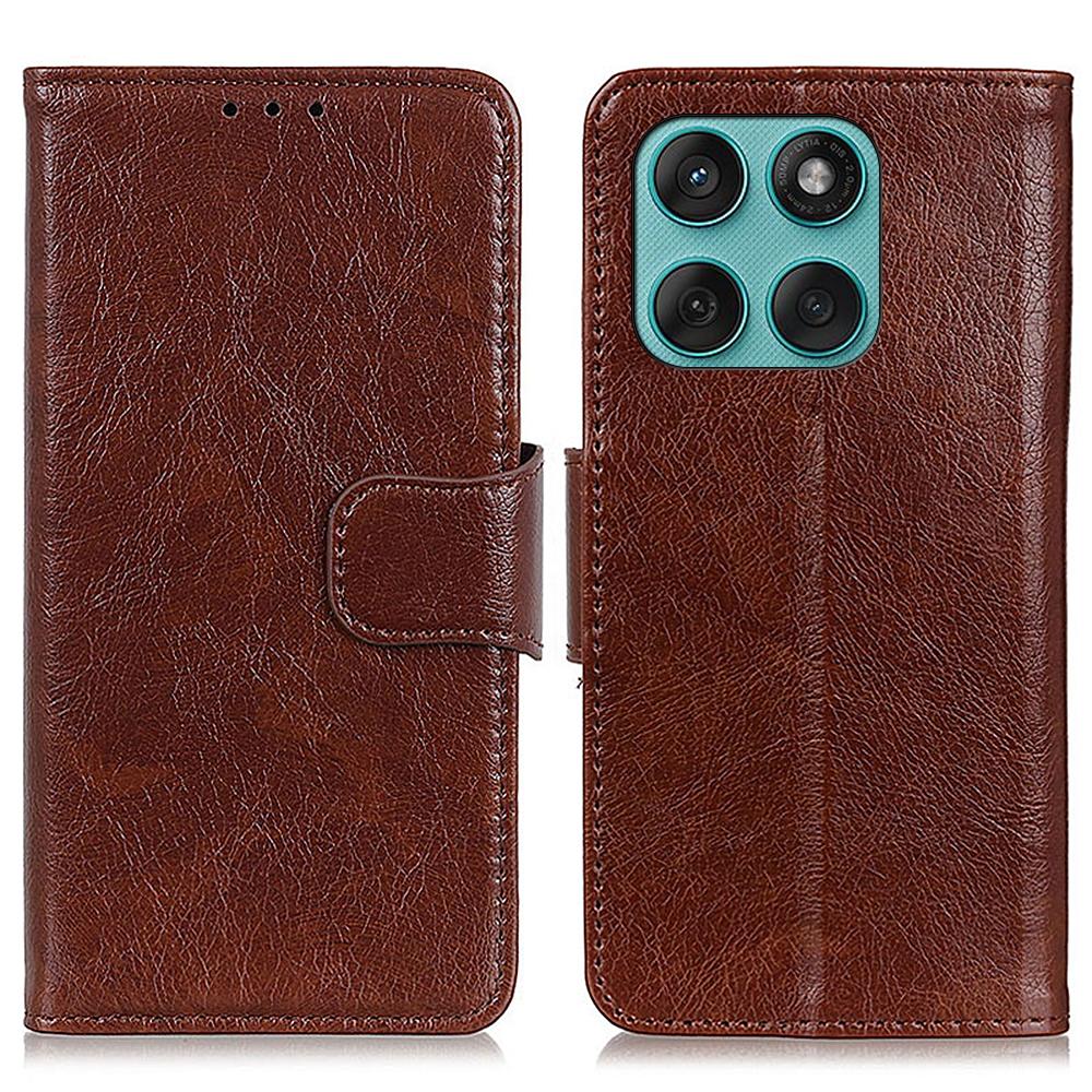 For Motorola Edge 60 5G/60 Fusion 5G Case Nappa Texture Split Leather Wallet Phone Cover