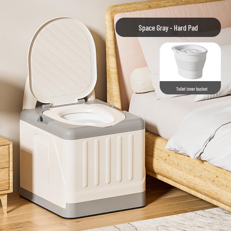 Foldable Odor-Proof Portable Commode Chair for Adults and Elderly