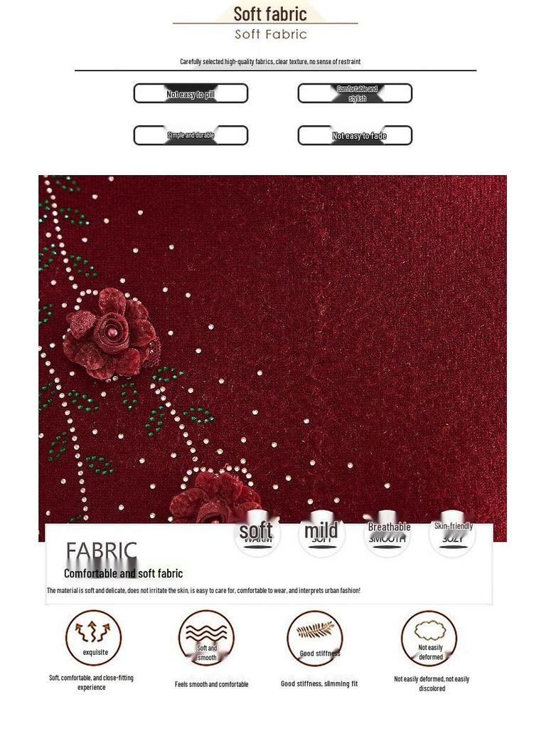 Women's Winter Warm Pullover Sweater for Middle-Aged