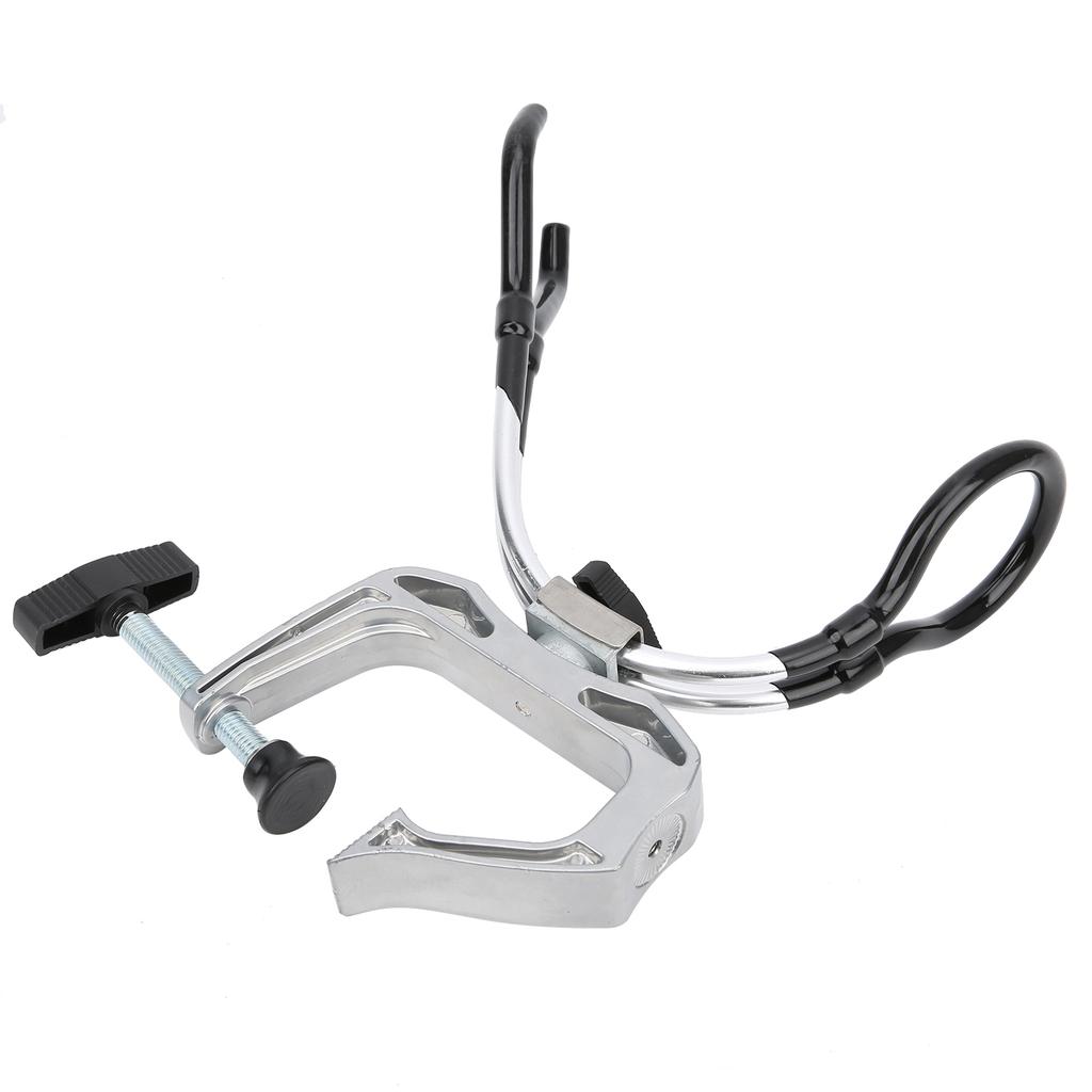 Aluminum Alloy 360 Degree Adjustable Boat Rods Holder Fishing Pole Foot Clamp Racks