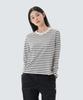 Sorona Women'S Striped Long Sleeve T-Shirt (S26Swftl69) Navy