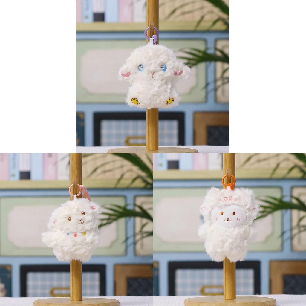 Plush Sheep Keychain With White Eyes For Bag Decor And Gift For All Ages
