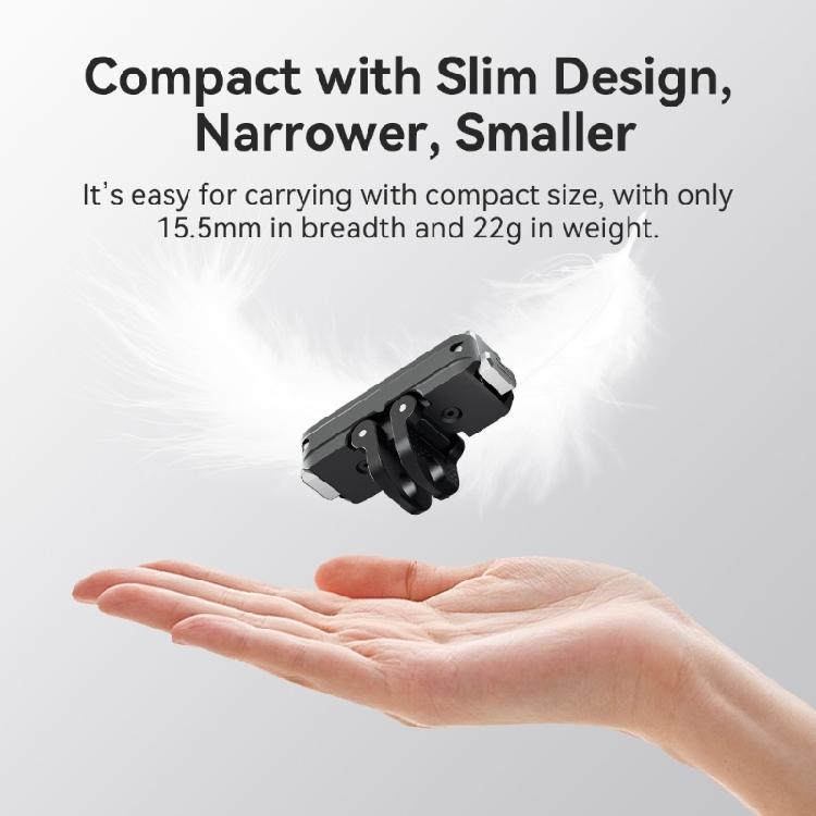 Rapid Release Metal Camera Mount Magnetic Lock Technology Double Attachment Harbors Stable Aluminum Alloy for Outdoor Filming Gear