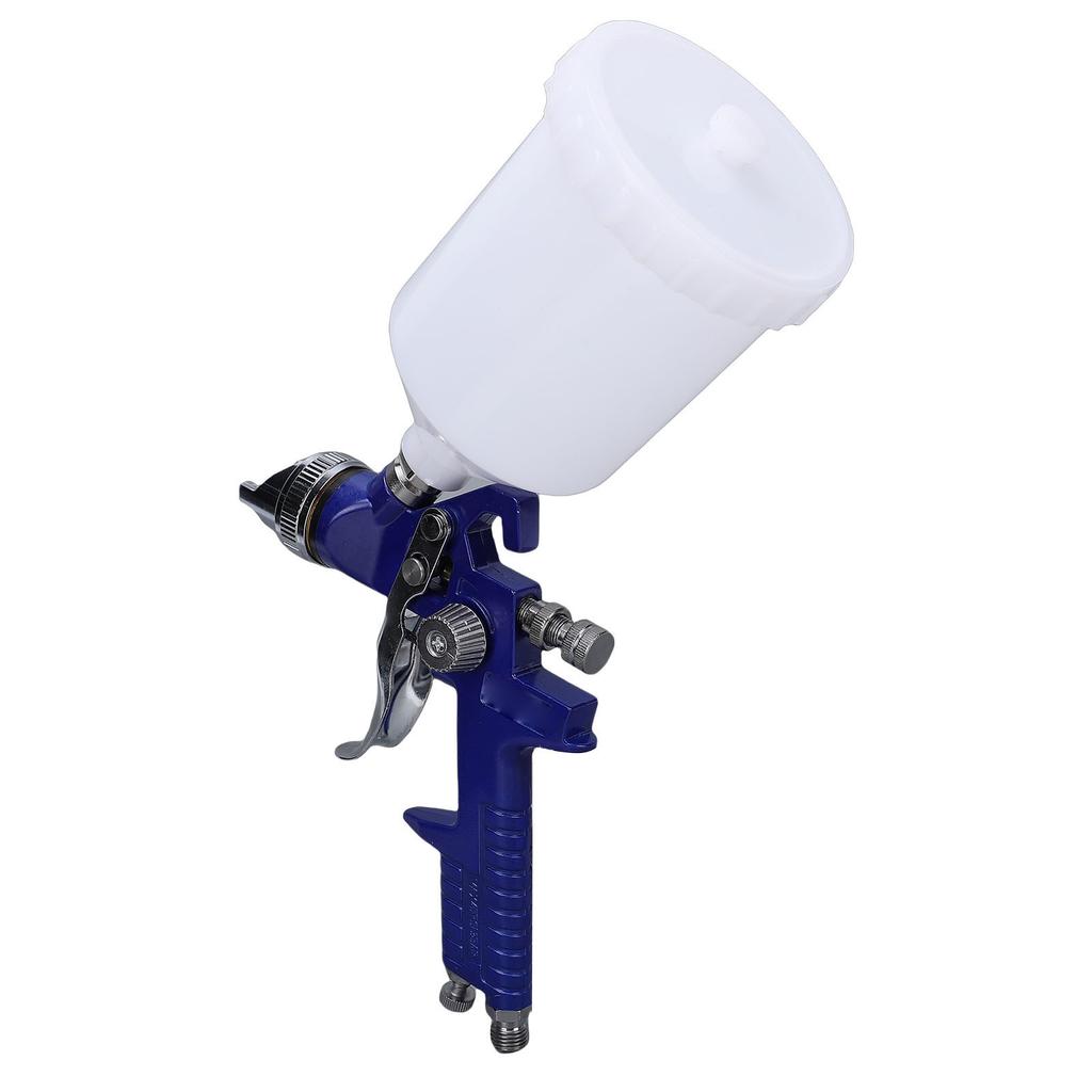 HVLP Spray Gun Kit with 1.4mm Nozzle Needle Cap 600cc Capacity Cup Paint Sprayer Tool for Automotive Furniture Wall