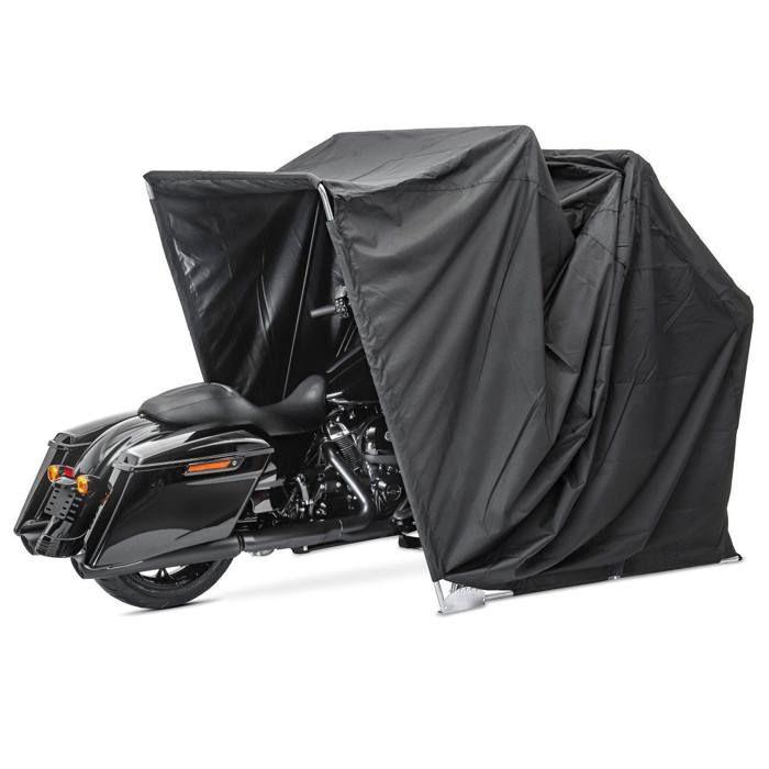 Garage pliable - Motoguard XXL MOTEA - Noir - Nylon Oxford 600D - Cadre métallique robuste