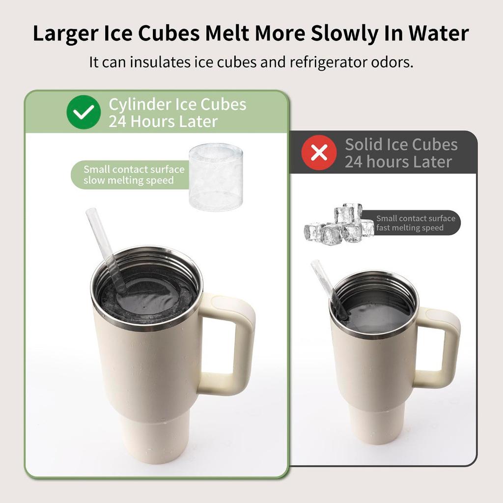 Ice Molds Tray For Tumbler, Reusable Ice Shot Glass Mold, Easy Release Silicone Reusable Large Ice Ball Trays With Lid For Freezer