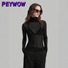 Women's Fashion High Neck Long Sleeve Autumn Winter Casual Blouses & Shirts