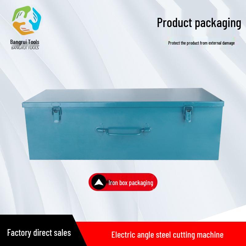 Portable Electric Hydraulic Multi-functional Angle Steel Processor: Punch, Cut, Bevel, and Round Angle Irons.