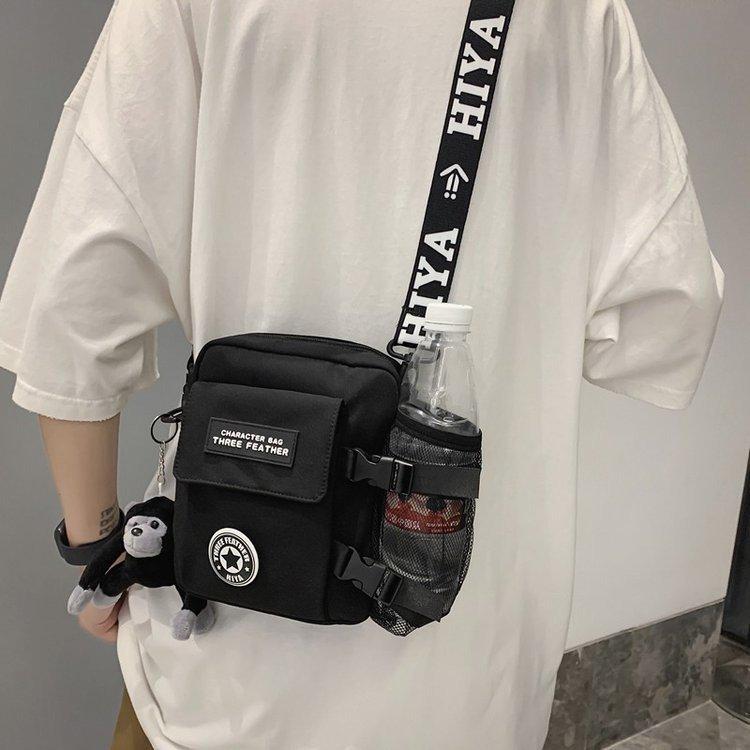Trendy Unisex Crossbody Shoulder Bag: Hip Hop Style Phone & Casual Bag