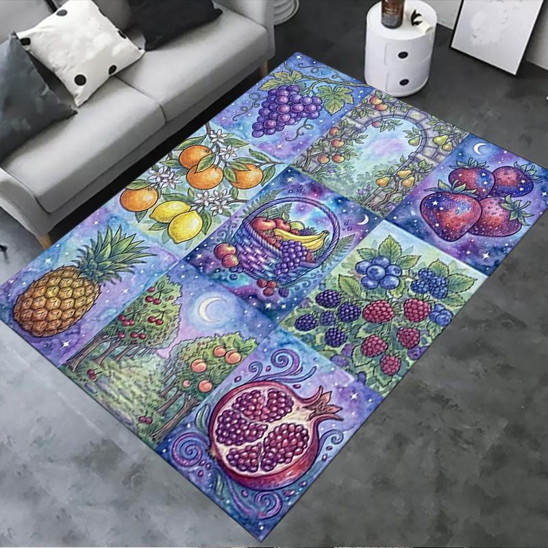

2025 New Dreamy Fruits Carpet Rug for Living Room Bedroom Home Sofa Decoration,Kids play Non-slip Floor Mat39 40x60cm( 15x23in )