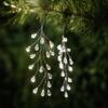 Clear Acrylic Snowflake and Icicle Hanging Ornaments for Christmas Tree, Winter Holiday Decorations