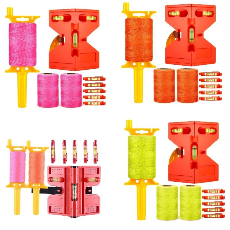 Precisions String Line Braided Construction Nylon Twine for Work Gardening Outdoor Surveying 3 Rolls Line String A0KF